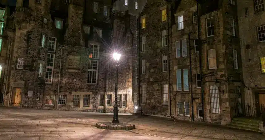 Lady Stairs Close, en la Old Town de Edimburgo,Escocia